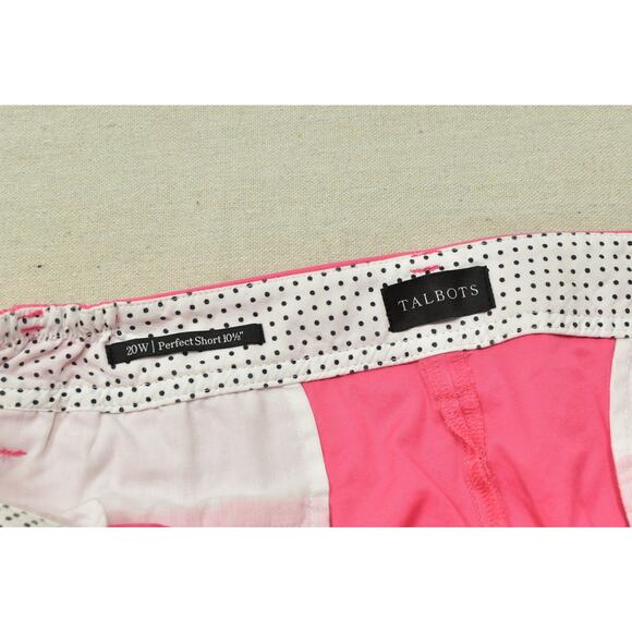 Talbots Women's Plus Size 20W Perfect Short Cotton Blend Zip Solid NEW - Picture 5 of 8